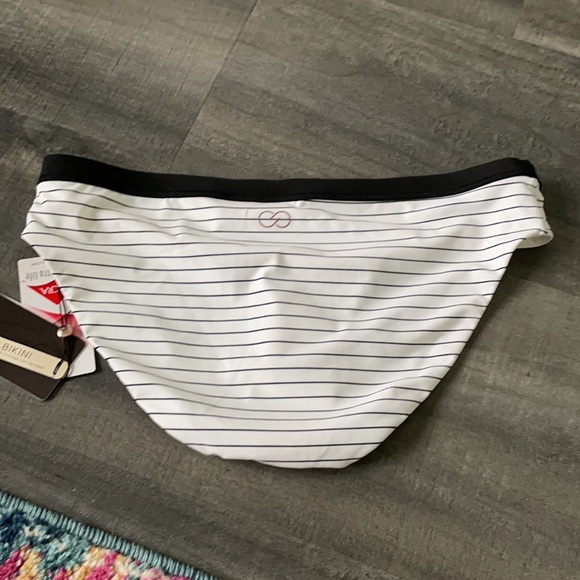 Calia Striped Bikini Bottoms Black/White NWT - Picture 6 of 6